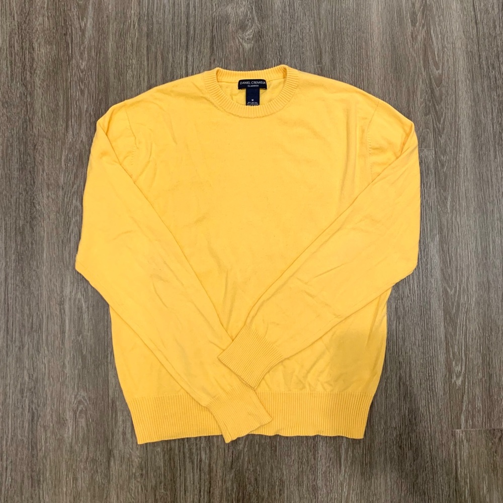 Daniel Cremieux Classics Unisex Yellow Sweater